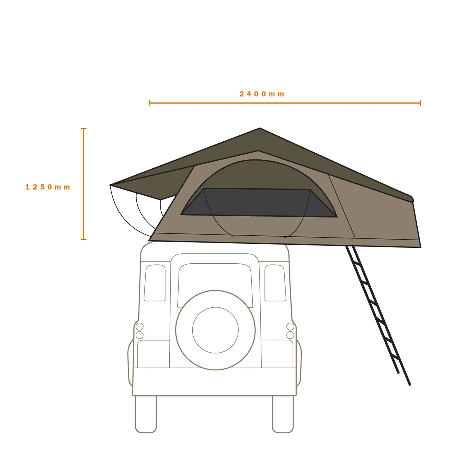 HI-VIEW 1400 ROOF TOP TENT - Image 7