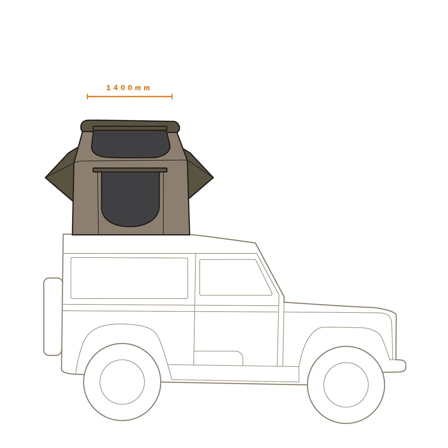 HI-VIEW 1400 ROOF TOP TENT - Image 8